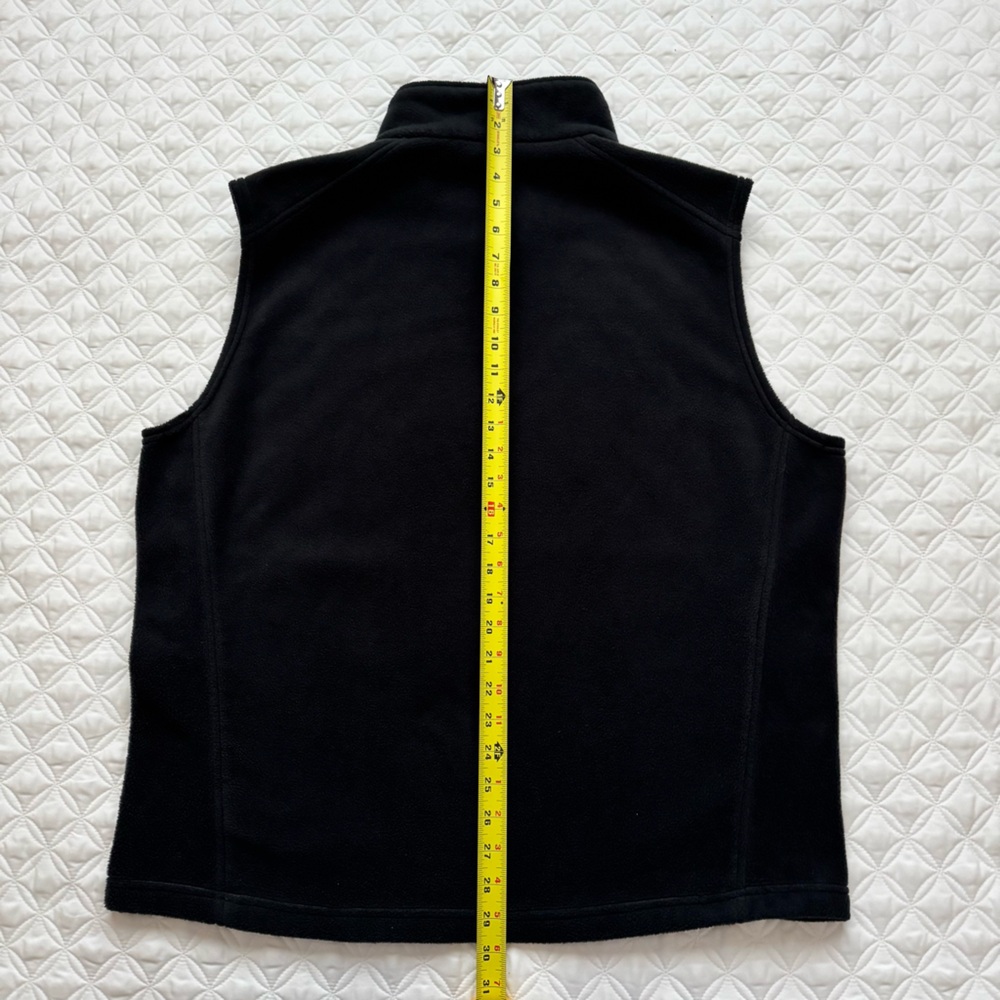 Columbia Men's Steens Mountain Fleece Vest With Zipper Pockets Black Size L - Picture 10 of 11